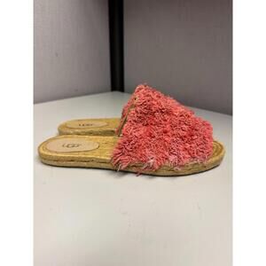 UGG Women's Slide with Puff Pink Upper Size 7 New